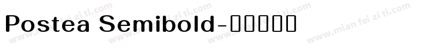 Postea Semibold字体转换